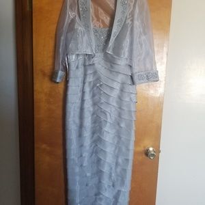Silver Mother of Bride dress